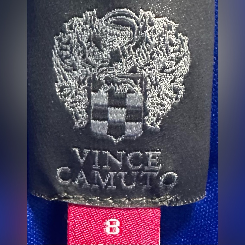 Vince Camuto Size 8 Blue Off-Shoulder Mini Dress - Picture 5 of 6